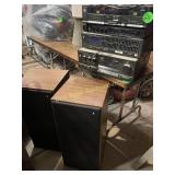 Technics Components and Two Speakers