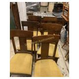 Oak T-Back Chairs