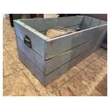 Wooden Toybox and Contents