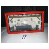 Race car garage shadow box