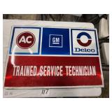 AC Delco Service Technician Sign
