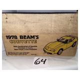 1978 Beam's Corvette Decanter--Sealed