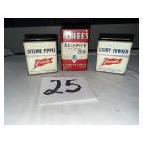 Metal Spice Tins