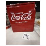 Coca Cola metal ice chest cooler