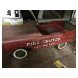 Red Fire Fighter Pedal Car Truck