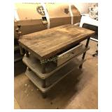 Commercial Wood Prep Table with Drawer