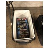 Cooler full of BluRay DVD Movies