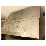 Two Commercial 6ft Metal Tables Two Commercial 6ft Metal Tables