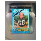 1971 Topps Ray Nitschke autographed card #133