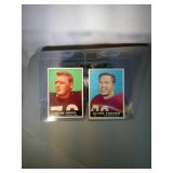 1961 Topps Football - lot of 2, numbers 14 and 62