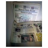Lot of 3 Green Bay Packer Newspapers