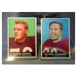 1961 Topps Football - lot of 2, numbers 14 and 62