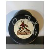 Jeremy Roenick autographed hockey puck