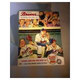 1954 Milwaukee Braves scorecard