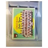 1959 Topps Chicago Cubs Team BB card