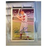 Autographed 1957 Topps Bobby Thompson Braves