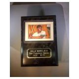 1951 Bowman Willie Mays rookie reprint plaque