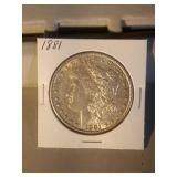 1881 Morgan Silver Dollar