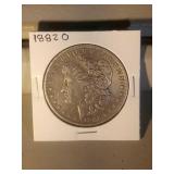 1882 O Morgan Silver Dollar