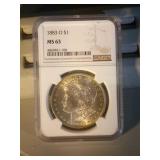 1883 O NGC MS63 Morgan Silver Dollar