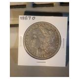 1887 O Morgan Silver Dollar