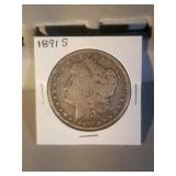 1891 S Morgan Silver Dollar