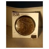 1838 large cent