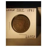 1841 large cent