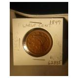 1847 large cent