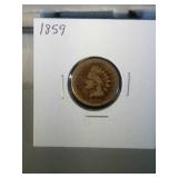 1859 Indian head penny