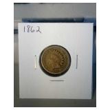 1862 Indian head penny