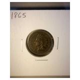 1865 Indian head penny