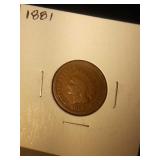 1881 Indian head penny