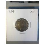 1884 Liberty Nickel XF
