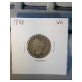 1888 Liberty Nickel VG