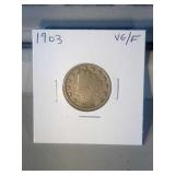 1903 Liberty Nickel VG/F