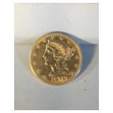 1878 $5 gold piece
