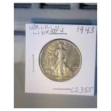 1943 Walking Liberty half