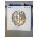 1945 Walking Liberty half MS64