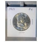 1963 Franklin half BU