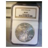2003 NGC MS69 American Silver Eagle