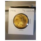 1986 1/2 oz. $25 American Gold Eagle