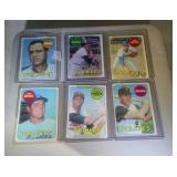 lot of 1969 Topps cards - 6 Hall of Fame players