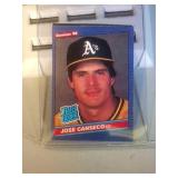 1986 Donruss Jose Canseco rookie