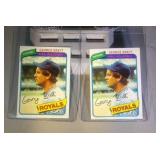 lot of 2 1980 Topps George Brett