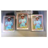 lot of 3 1981 Donruss Tim Raines rookies