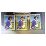 lot of 3 1981 Topps Harold Baines rookies