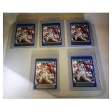 lot of 5 1992 Fleer Rookie Sensations Jeff Bagwell
