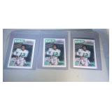 lot of 3 1987 Randall Cunningham rookies
