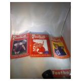 lot of 3 Football Illustrated magazine